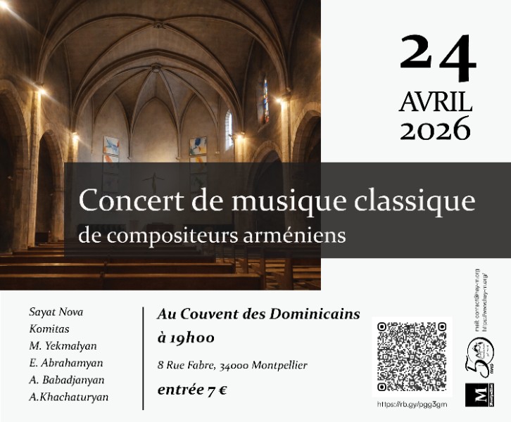 Concert de musique classique de compositeurs arméniens