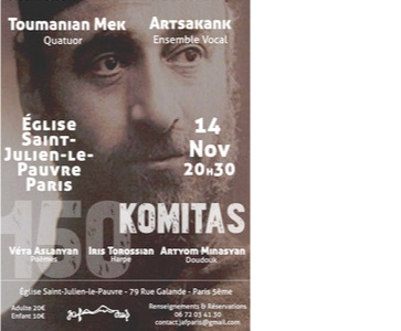 Concert hommage à Komitas 