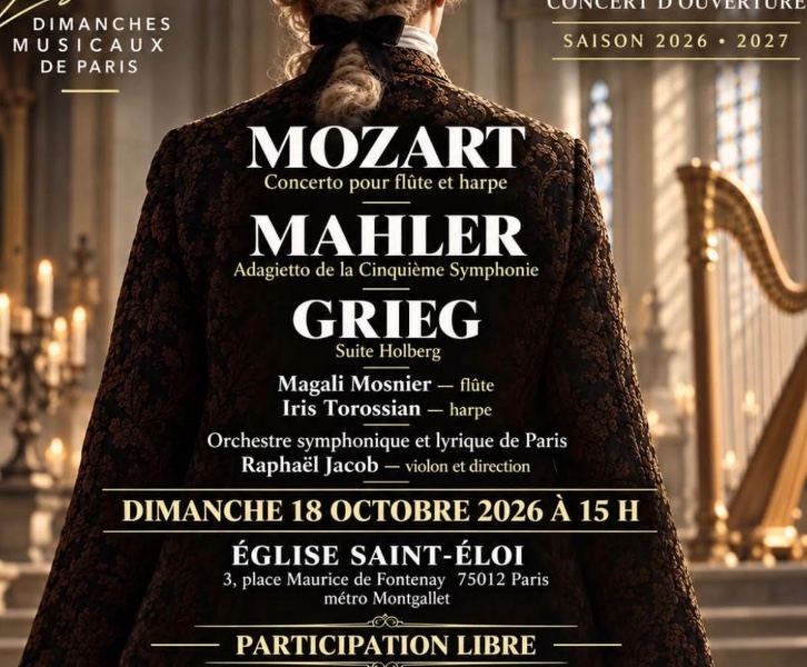 Concert Iris Torossian, Magali Mosnier, Orchestre symphonique et lyrique de Paris 