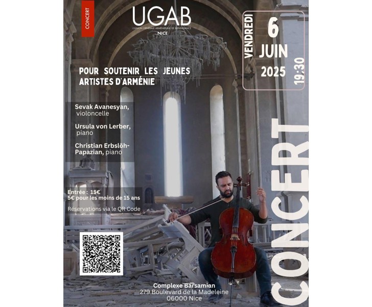 Concert pour soutenir les jeunes artistes d'Arménie