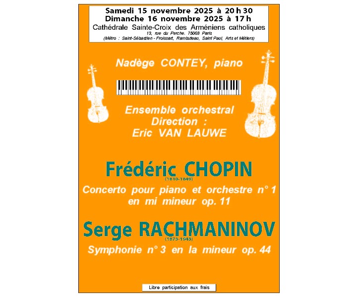 Concert symphonique de l'Ensemble orchestral Eric Van Lauwe