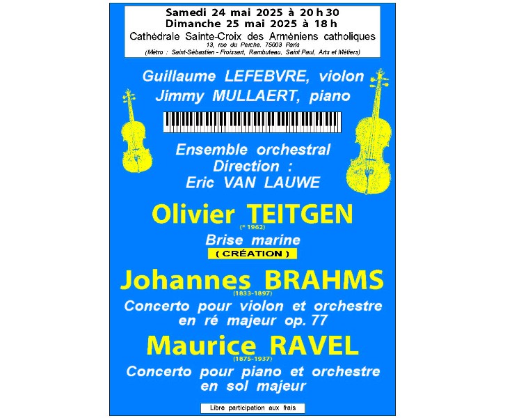Concert symphonique de l'Ensemble orchestral Eric Van Lauwe