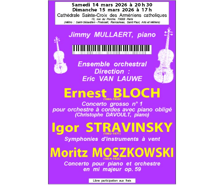 Concert symphonique de l'Ensemble orchestral Eric Van Lauwe