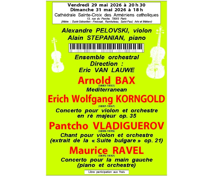 Concert symphonique de l'Ensemble orchestral Eric Van Lauwe