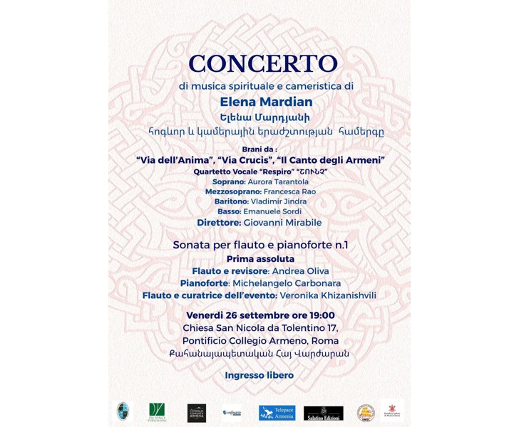 Concerto di musica spirituale e cameristica di Elena Mardian