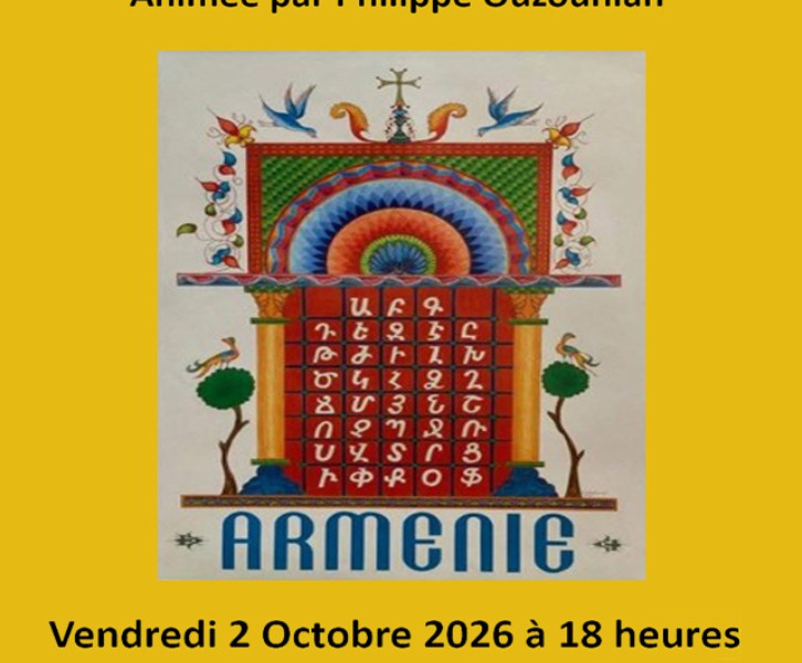 Conférence "L'alphabet arménien, toute une histoire"