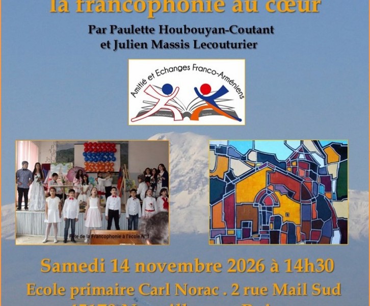 Conférence 'L'Arménie, la francophonie au coeur'