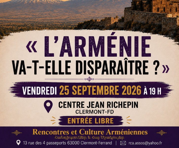 Conférence 'L'Arménie va t elle disparaître ?'