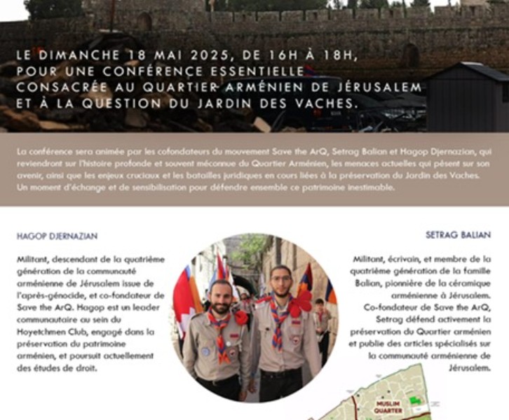 Conférence Quartier Arménien Jerusalem 