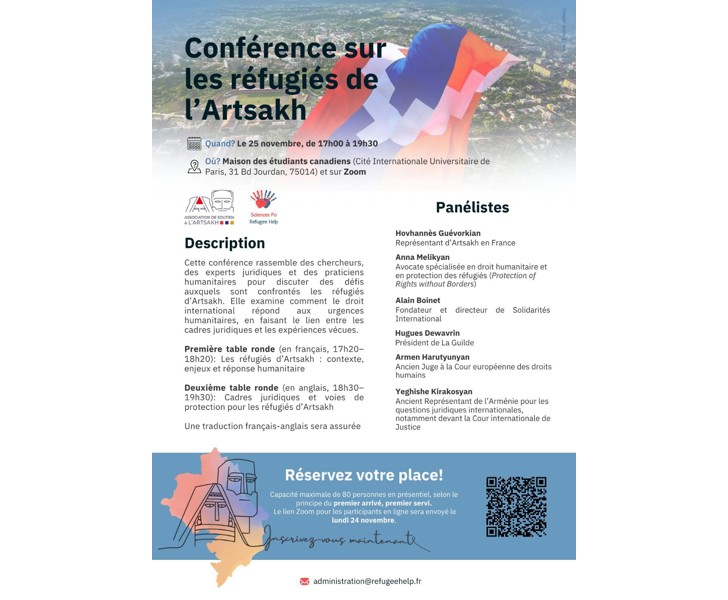 Conférence sur les réfugiés de l'Artsakh
