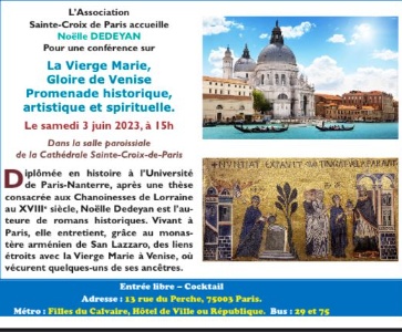 Conférence de Noëlle Dedeyan "Vierge Marie, Gloire de Venise"