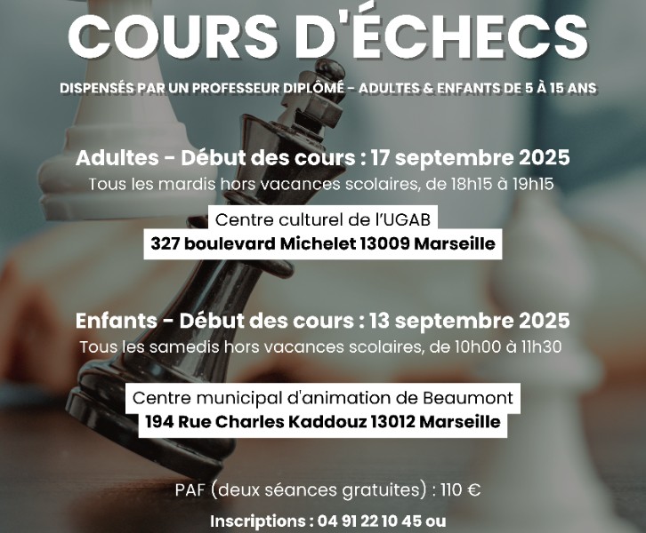 Cours d'échecs Enfants et Adultes 