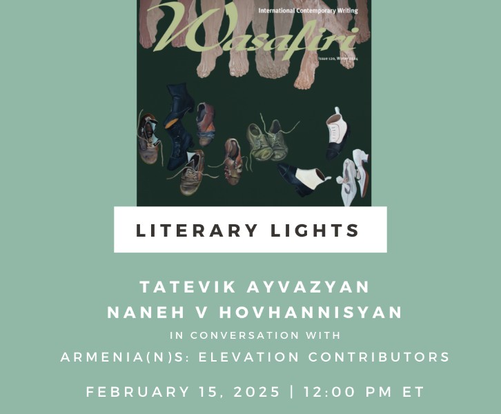 Literary Lights 2025, Featuring Wasafiri Magazine’s Special “Armenia(n)s – Elevation”