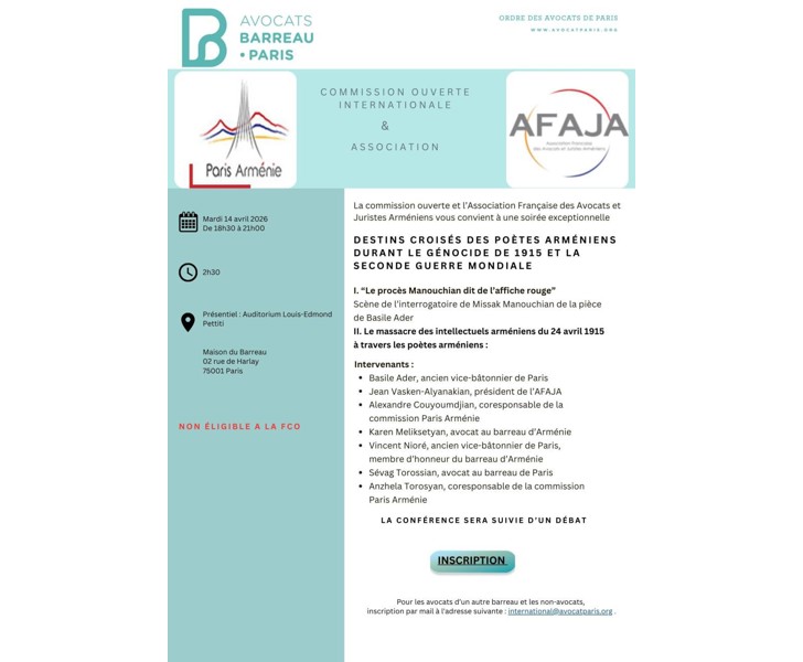 Destins croisés des poètes arméniens durant le génocide de 1915 et la Seconde Guerre mondiale