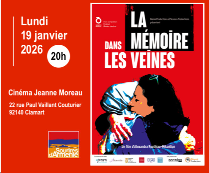 Diffusion du film "La mémoire dans les veines"