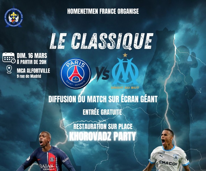 Diffusion du Match Classique OM vs. PSG