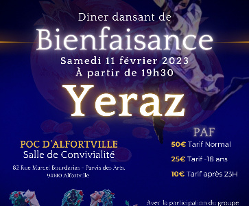 Diner dansant de bienfaisance Yeraz - Voyage en Arménie