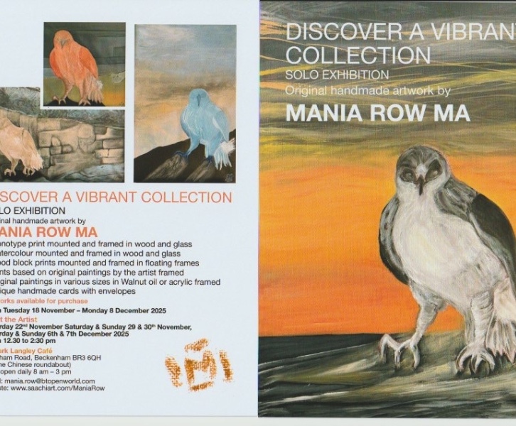 Discover a vibrant collection solo exhibition original handmade artwork by Mania Row MA