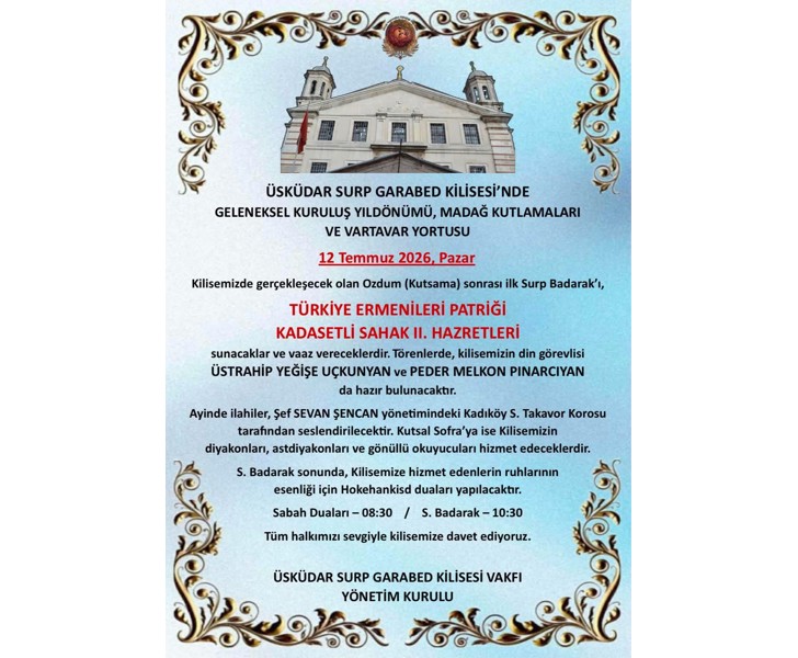 Geleneksel Kuruluş Yıldönümü, Madağ Kutlamaları ve Vartavar Yortusu