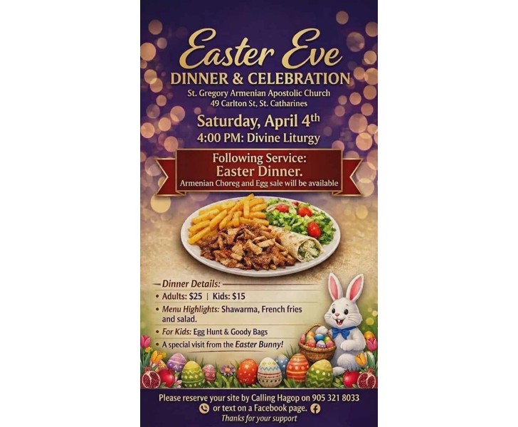 Easter Eve Dinner & Celebration