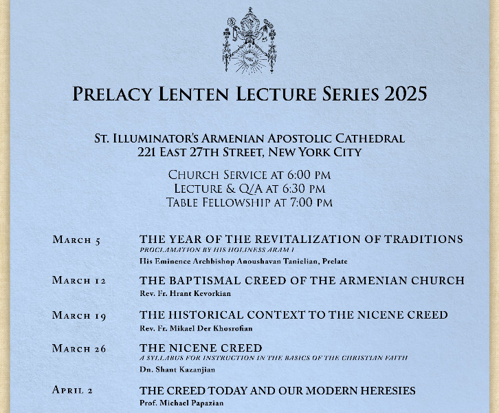 Eastern Prelacy Lenten Program