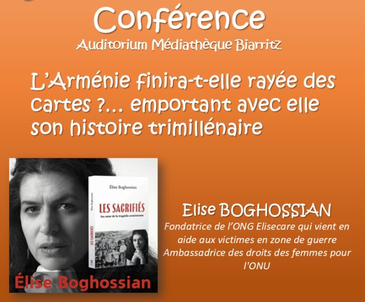 Médiathèque de Biarritz – Conférence Elise Boghossian