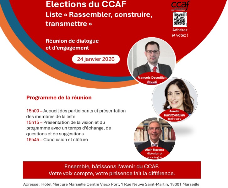 Elections du CCAF : Réunion de présentation et d'échange MARSEILLE