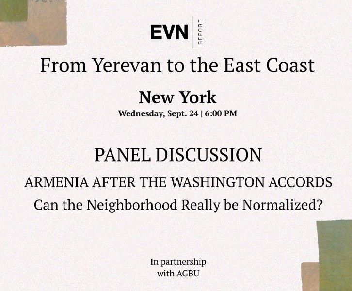 EVN Talks: Armenia after the Washington Accords: Can the Neighborhood Really be Normalized?