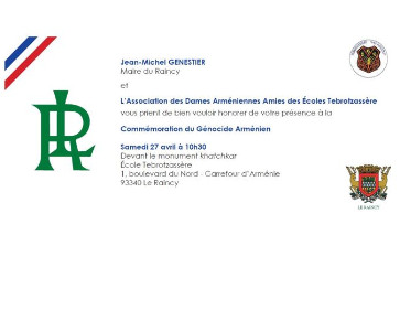 Commémoration du Génocide des Arméniens