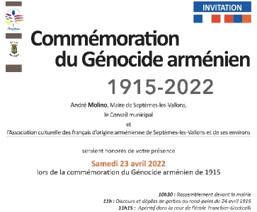 Commémoration du Génocide des Arméniens