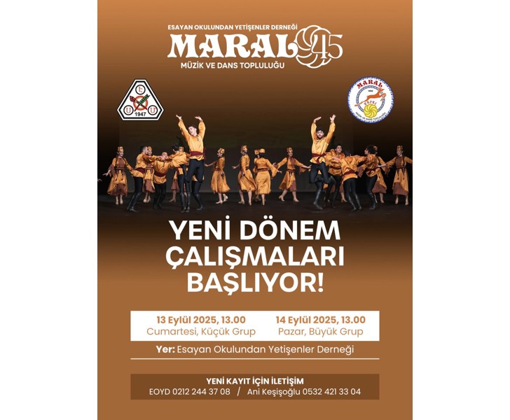 MARAL Müzik ve Dans Topluluğu Yeni Dönem Çalışmaları