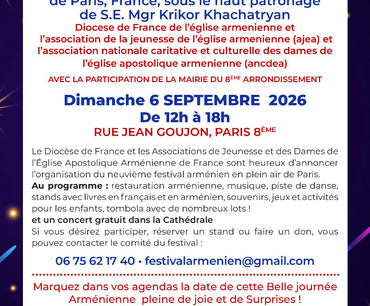 FESTIVAL ARMÉNIEN RUE JEAN GOUJON PARIS 8ème
