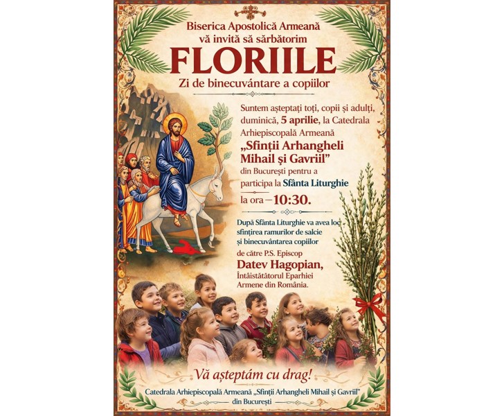 Floriile - Zi de binecuvântare a copiilor