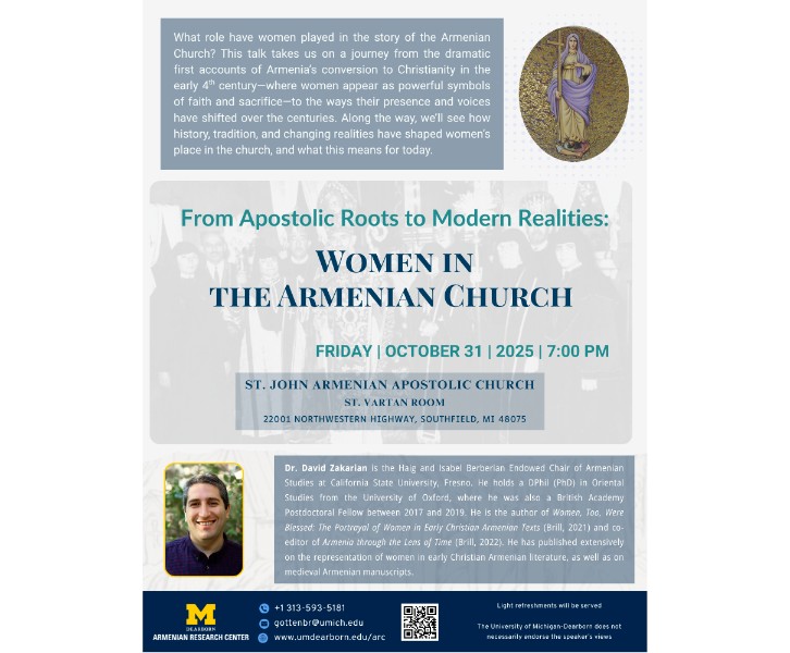 From Apostolic Roots to Modern Realities: Women in the Armenian Church