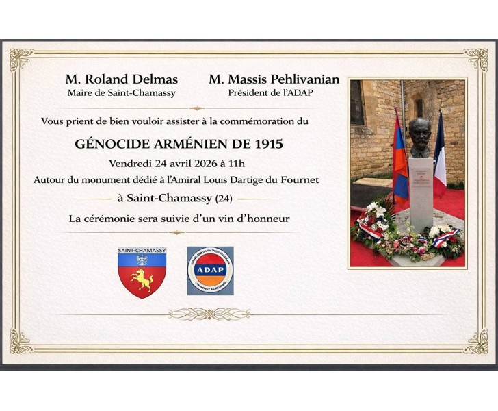 Commémoration du Génocide Arménien de 1915