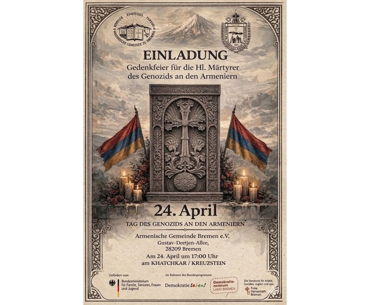 Gedenkfeier für die Hl. Märtyrer des Genozids an den Armeniern