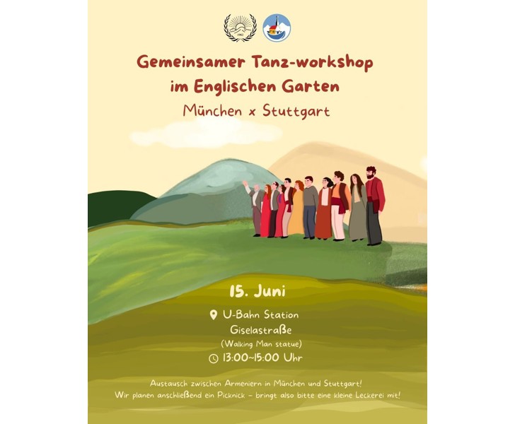 Gemeinsamer Tanz-workshop im Englischen Garten