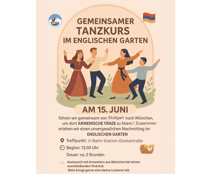 Gemeinsamer Tanzkurs im Englischen Garten