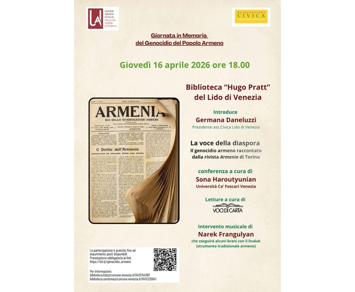 Giornata in Memoria del Genocidio del Popolo Armeno