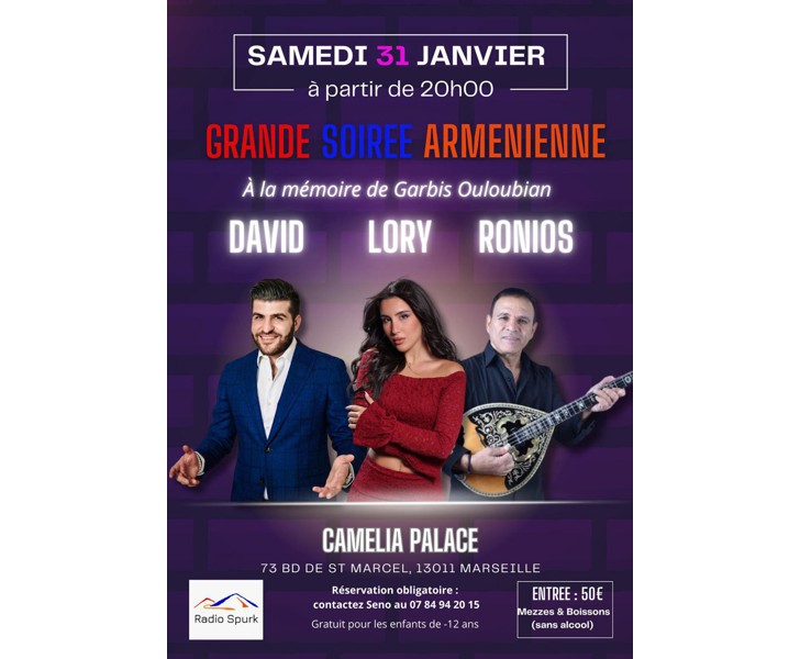 Grande Soirée Arménienne - À la mémoire de Garbis Ouloubian