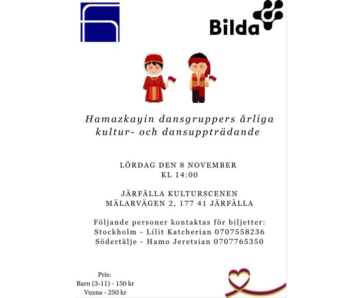 Hamazkayin dansgruppers årliga kultur- och dansuppträdande