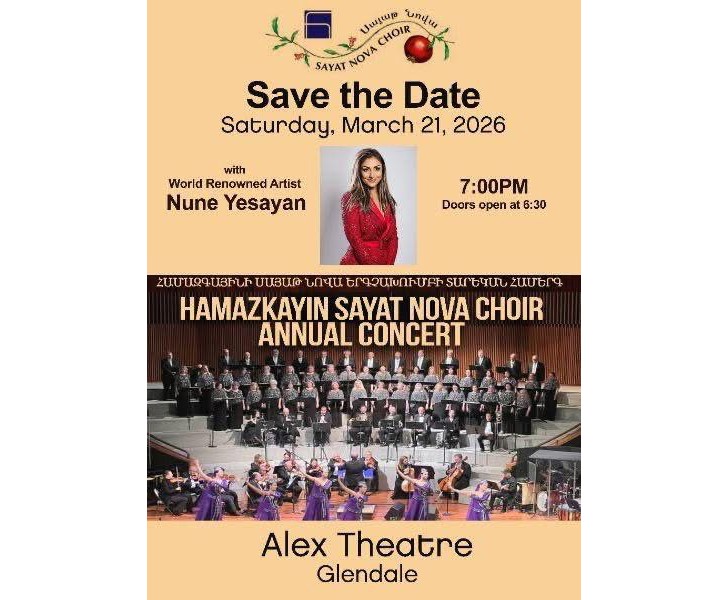 Hamazkayin Sayat Nova Choir Annual Concert