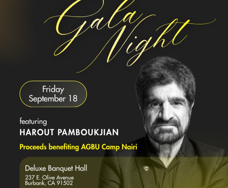 Harout Pamboukjian in Burbank, Gala night