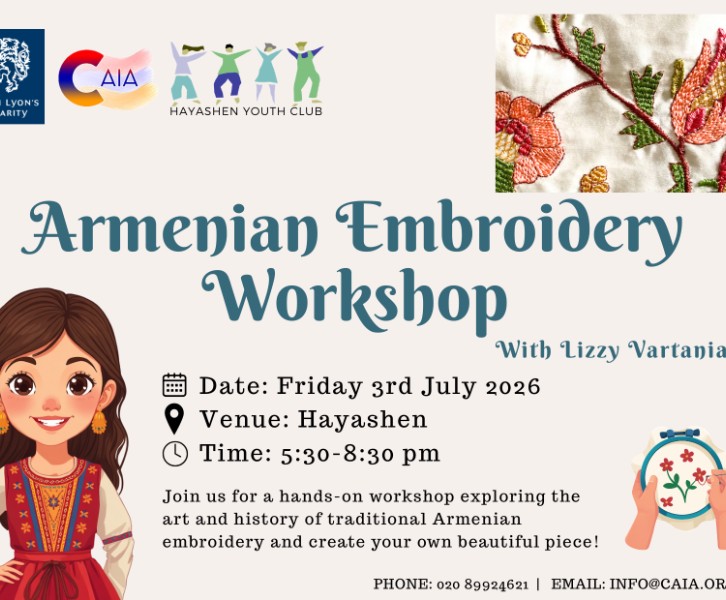 Hayashen Armenian Youth Club - Armenian Embroidery Workshop