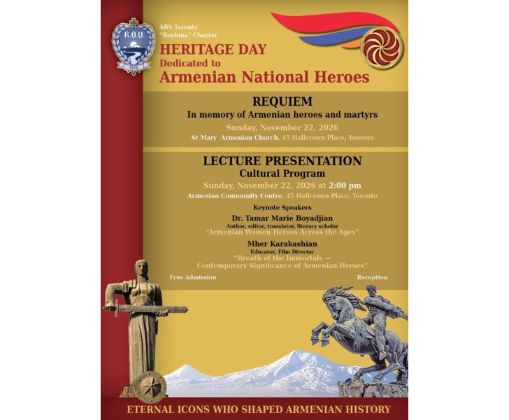 Heritage Day Dedicated to Armenian National Heroes