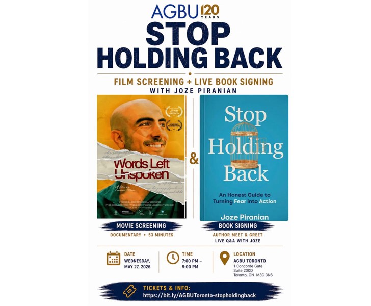 Stop Holding Back - Film Screening + Live Book Signing