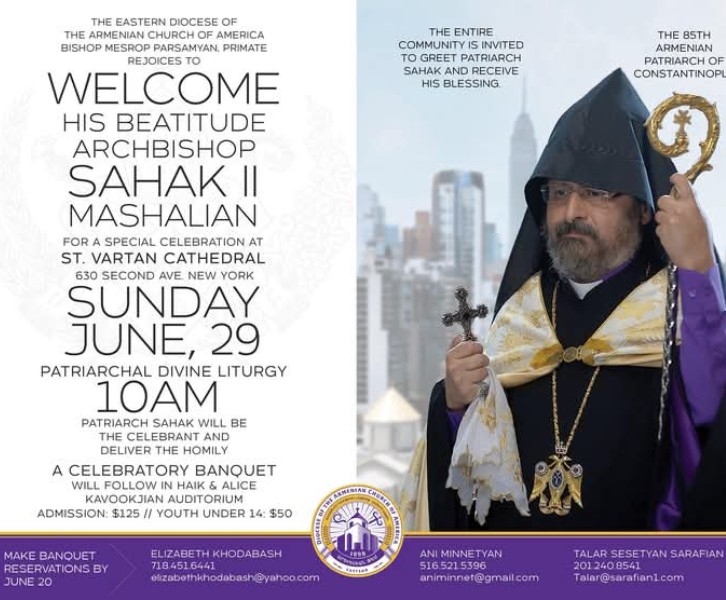 His Beatitude Archbishop Sahak II Mashalian Visit