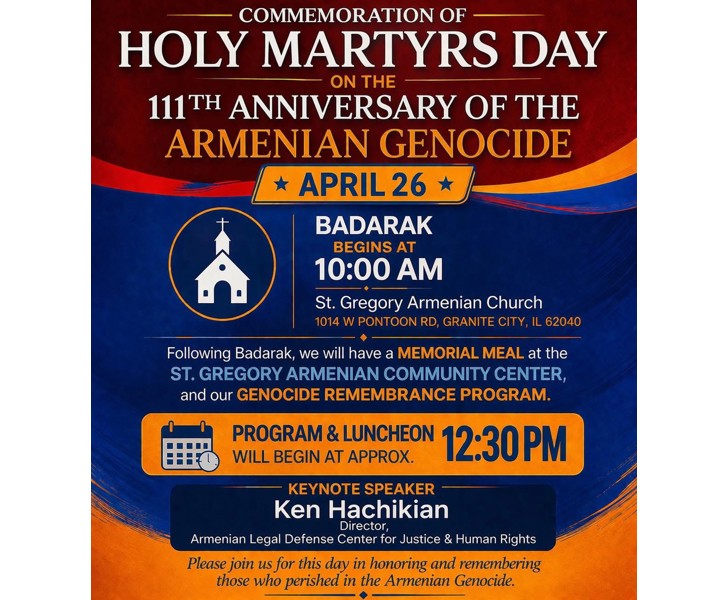 Holy Martyrs Day - 111th Anniversary of the Armenian Genocide