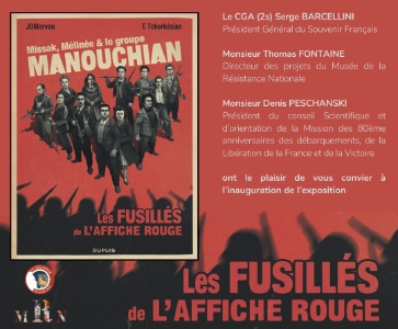 Inauguration d'exposition - Les fusillés de l'Affiche Rouge 