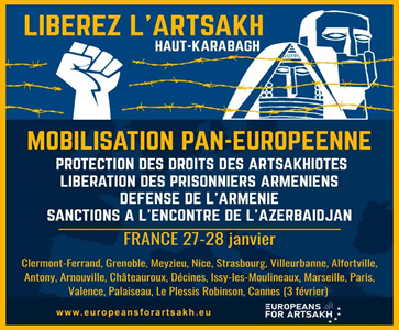 DECINES - MANIFESTATION EUROPEANS FOR ARTSAKH